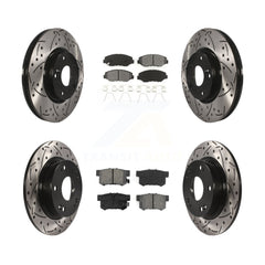 Transit Auto KDS-100262 Disc Brake Kit for 2012-2015 Acura ILX, Honda Civic - Front and Rear