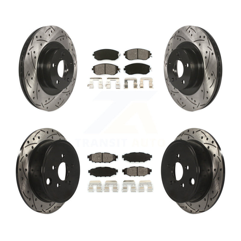 Transit Auto KDS-100265 Disc Brake Kit for 2011-2014 Subaru Impreza, Subaru Legacy and More - Front and Rear
