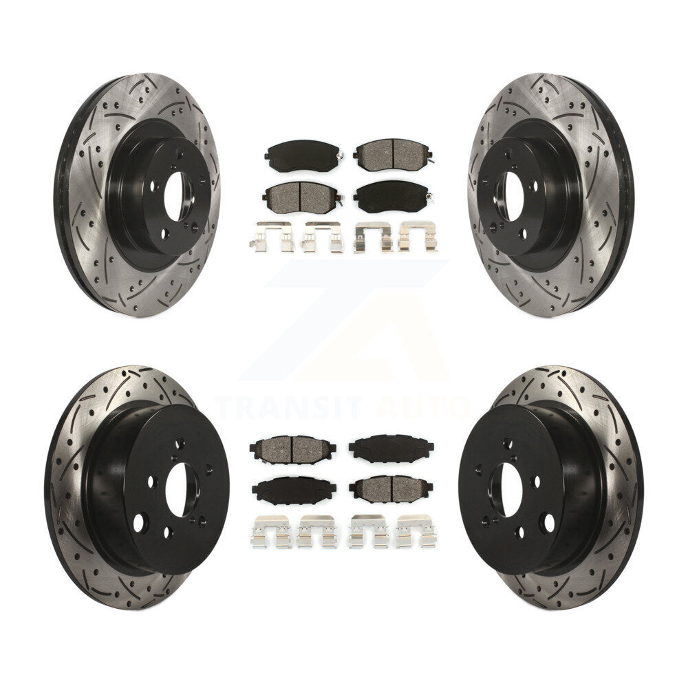 Transit Auto KDS-100266 Disc Brake Kit for 2013-2018 Subaru Crosstrek, Subaru Forester, Subaru XV Crosstrek - Front and Rear