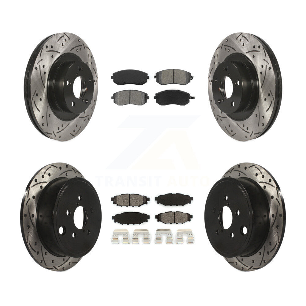 Transit Auto KDS-100267 Disc Brake Kit for 2008-2013 Subaru WRX, Subaru Legacy and More - Front and Rear