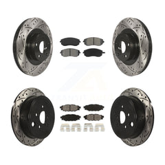 Transit Auto KDS-100267 Disc Brake Kit for 2008-2013 Subaru WRX, Subaru Legacy and More - Front and Rear