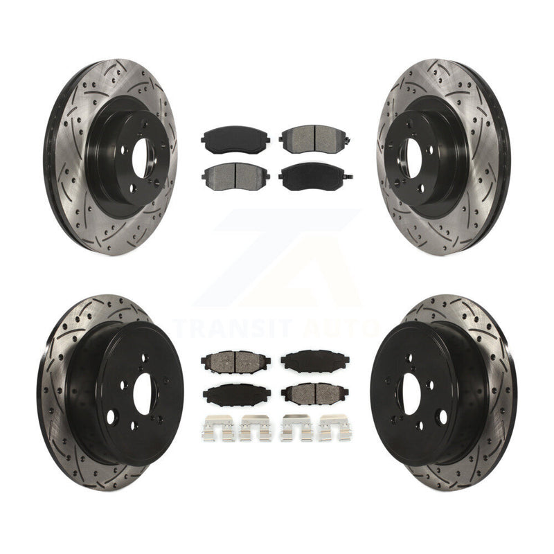Transit Auto KDS-100267 Disc Brake Kit for 2008-2013 Subaru WRX, Subaru Legacy and More - Front and Rear