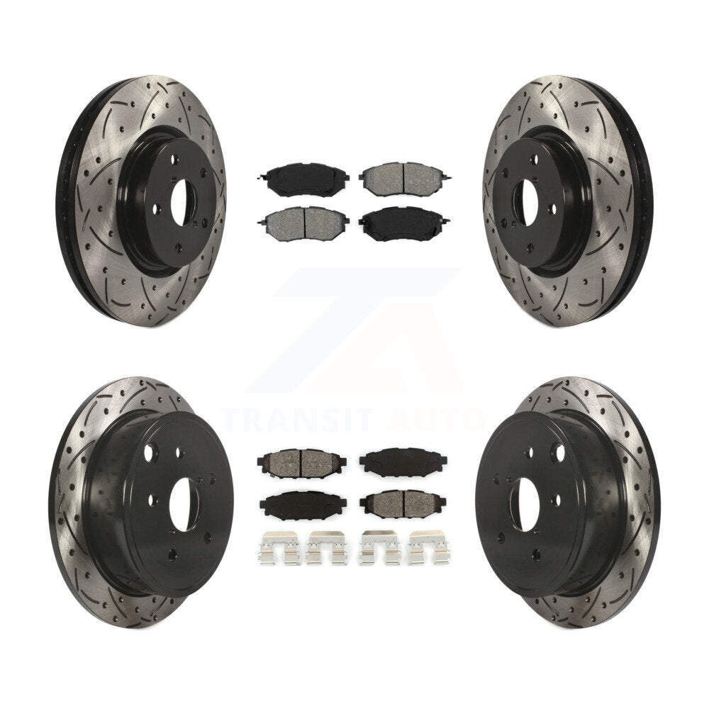 Transit Auto KDS-100268 Disc Brake Kit for 2015-2019 Subaru WRX - Front and Rear