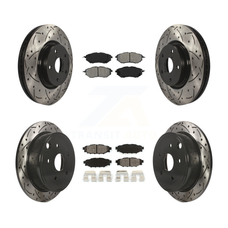 Transit Auto KDS-100268 Disc Brake Kit for 2015-2019 Subaru WRX - Front and Rear