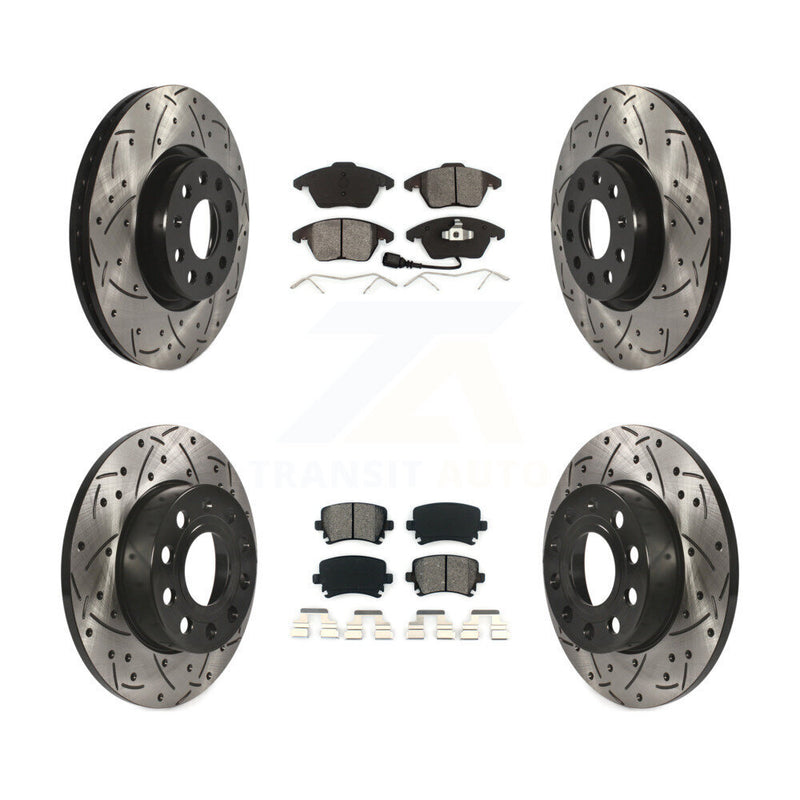 Transit Auto KDS-100269 Disc Brake Kit for 2006-2009 Audi A3, Audi A3 Quattro, Volkswagen Rabbit - Front and Rear