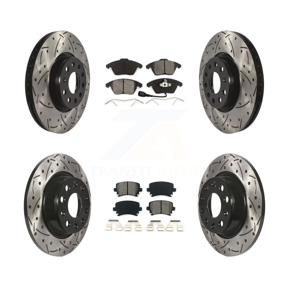 Transit Auto KDS-100270 Disc Brake Kit for 2008-2017 Volkswagen CC, Volkswagen GTI and More - Front and Rear