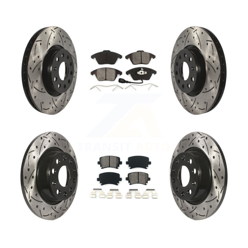Transit Auto KDS-100270 Disc Brake Kit for 2008-2017 Volkswagen CC, Volkswagen GTI and More - Front and Rear