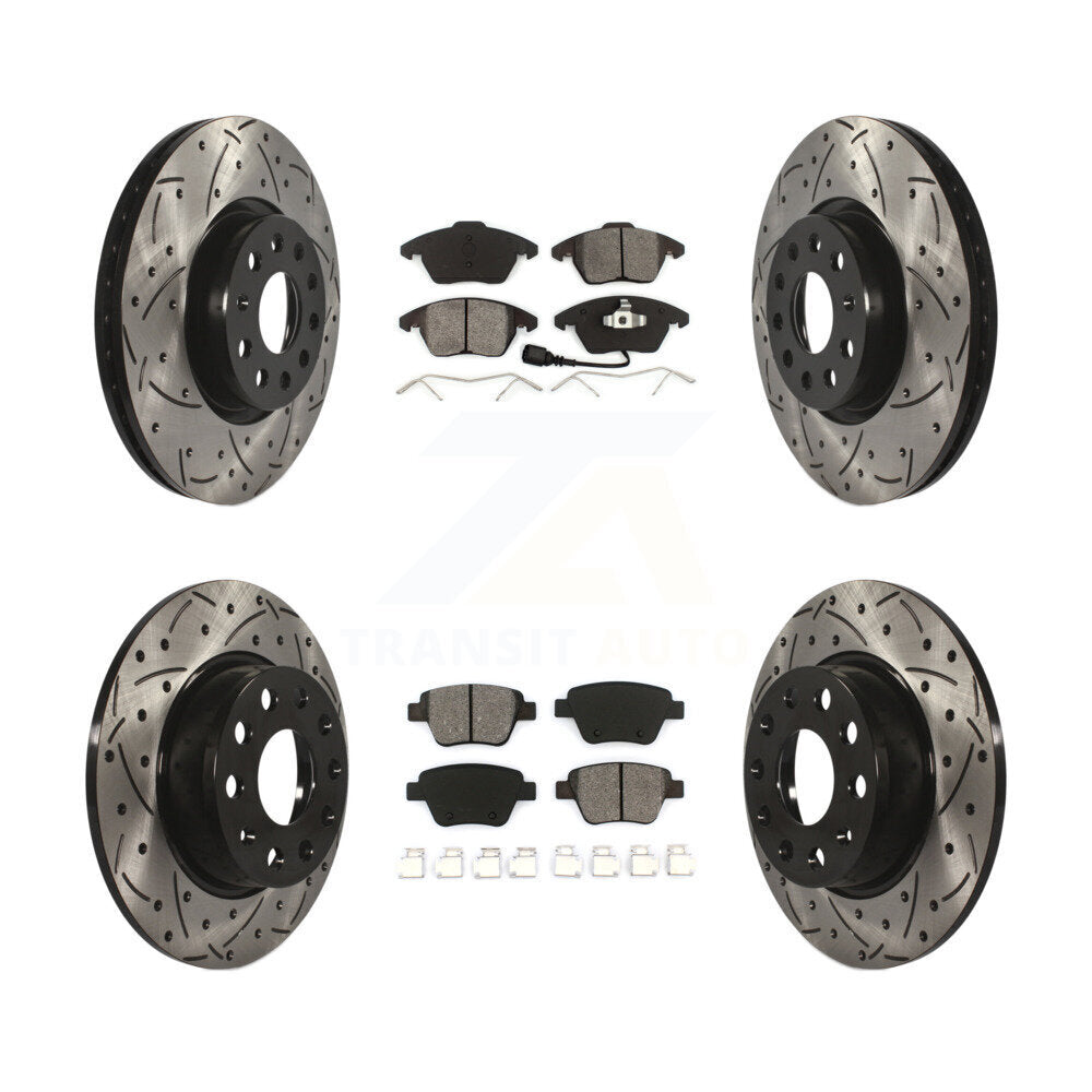 Transit Auto KDS-100271 Disc Brake Kit for 2011-2015 Volkswagen Beetle, Volkswagen GTI - Front and Rear