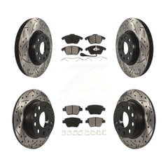 Transit Auto KDS-100272 Disc Brake Kit for 2017-2018 Volkswagen Jetta - Front and Rear