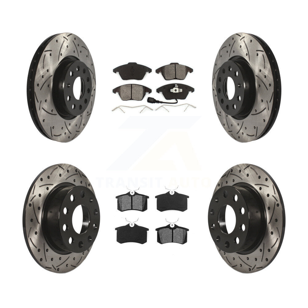 Transit Auto KDS-100273 Disc Brake Kit for 2014-2018 Volkswagen Jetta, Volkswagen Beetle - Front and Rear