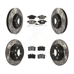 Transit Auto KDS-100273 Disc Brake Kit for 2014-2018 Volkswagen Jetta, Volkswagen Beetle - Front and Rear