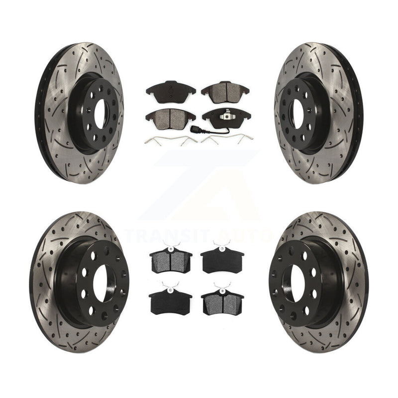 Transit Auto KDS-100273 Disc Brake Kit for 2014-2018 Volkswagen Jetta, Volkswagen Beetle - Front and Rear