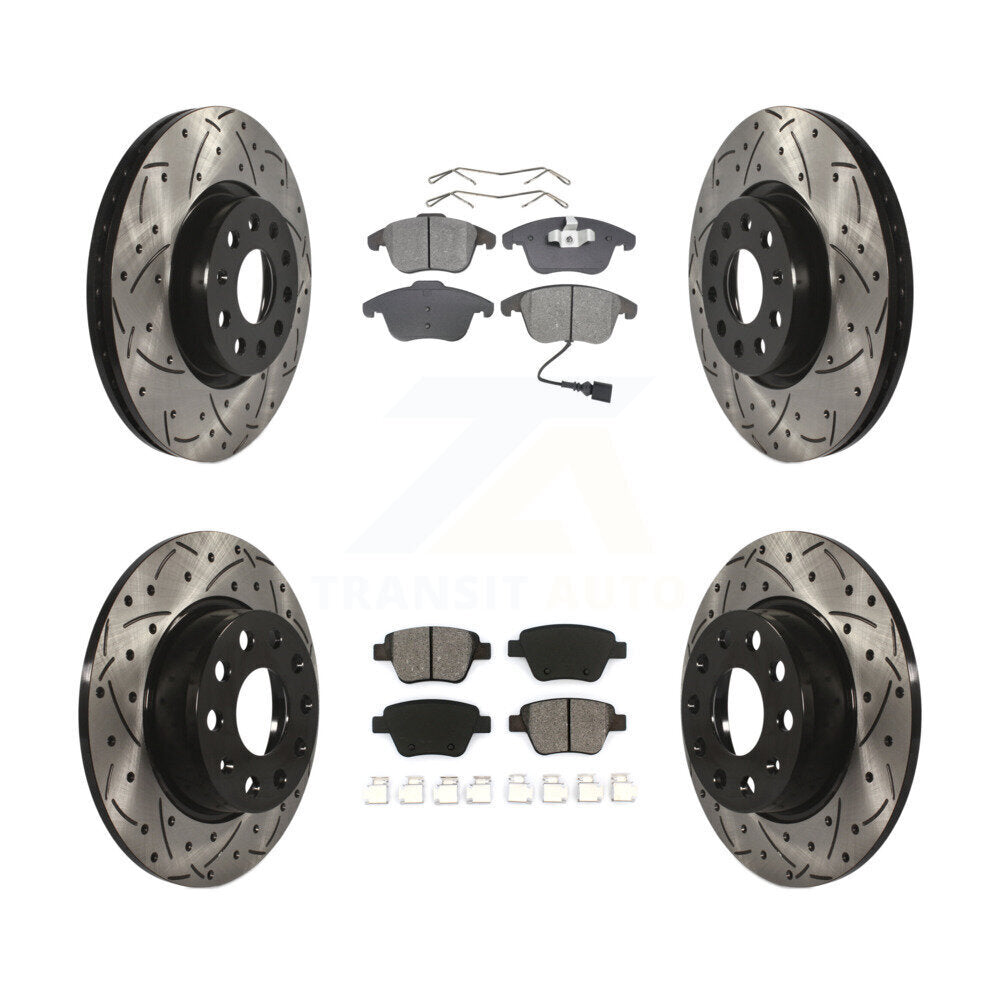 Transit Auto KDS-100275 Disc Brake Kit for 2012-2014 Volkswagen Passat - Front and Rear