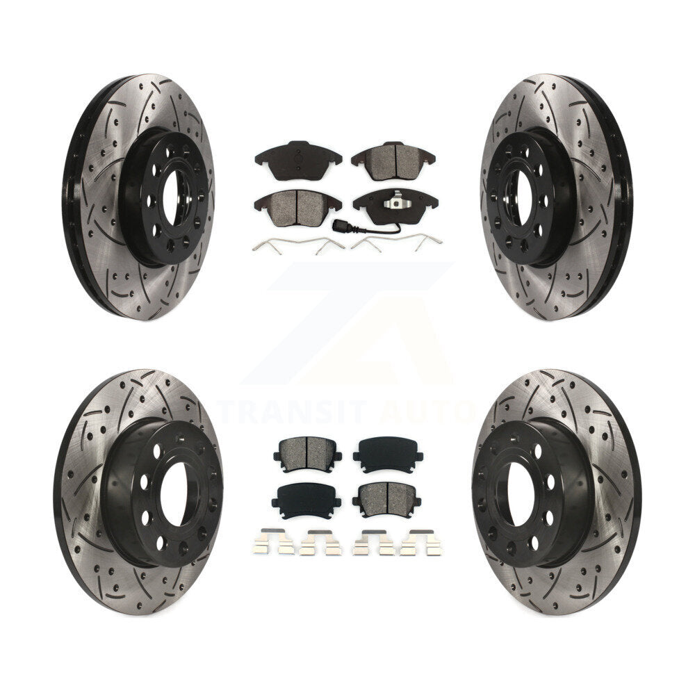 Transit Auto KDS-100276 Disc Brake Kit for 2006-2009 Volkswagen Rabbit - Front and Rear
