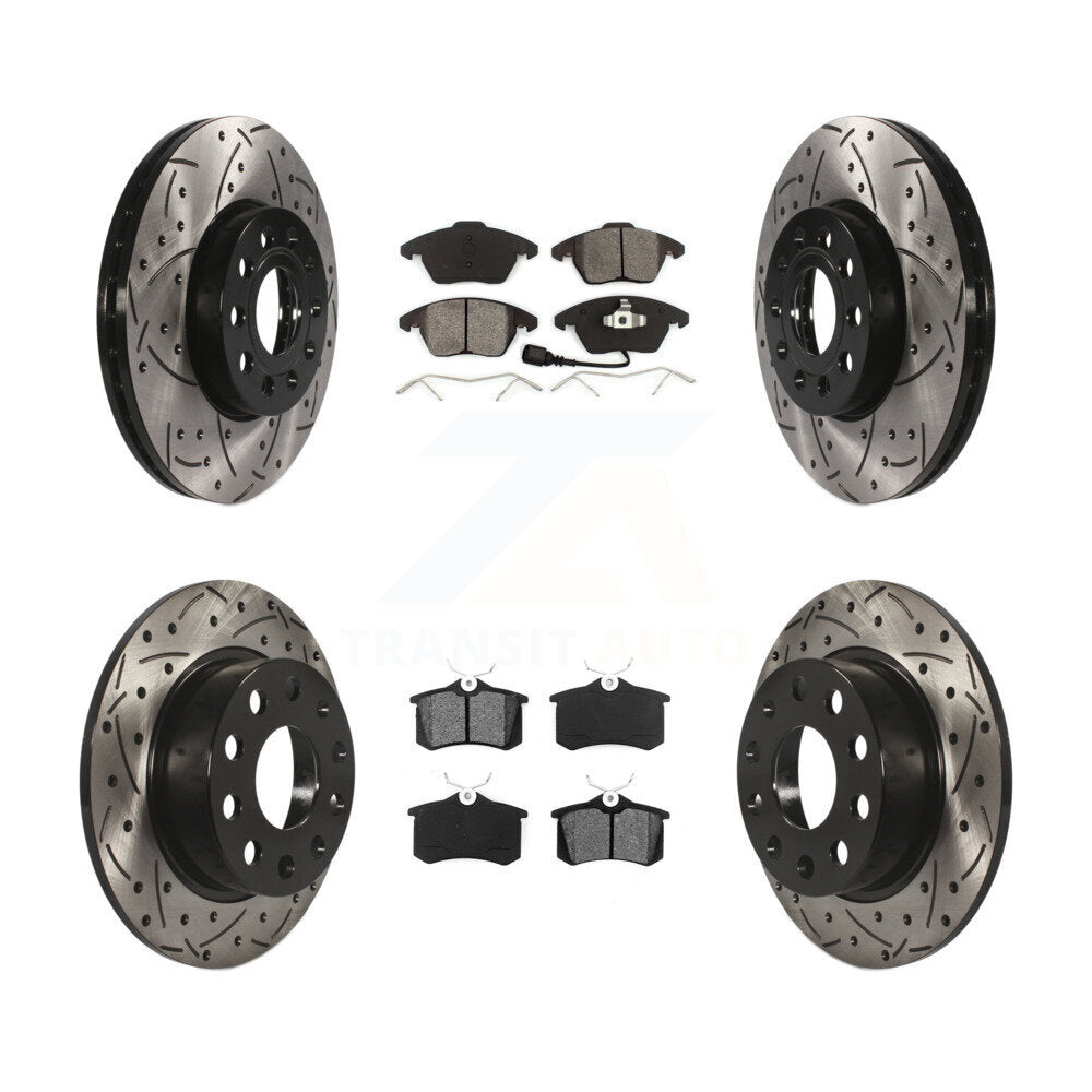 Transit Auto KDS-100279 Disc Brake Kit for 2013-2018 Volkswagen Jetta, Volkswagen Beetle - Front and Rear