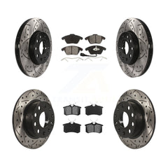 Transit Auto KDS-100279 Disc Brake Kit for 2013-2018 Volkswagen Jetta, Volkswagen Beetle - Front and Rear
