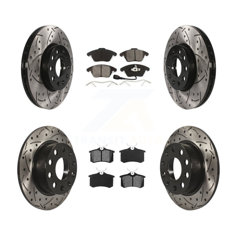 Transit Auto KDS-100279 Disc Brake Kit for 2013-2018 Volkswagen Jetta, Volkswagen Beetle - Front and Rear