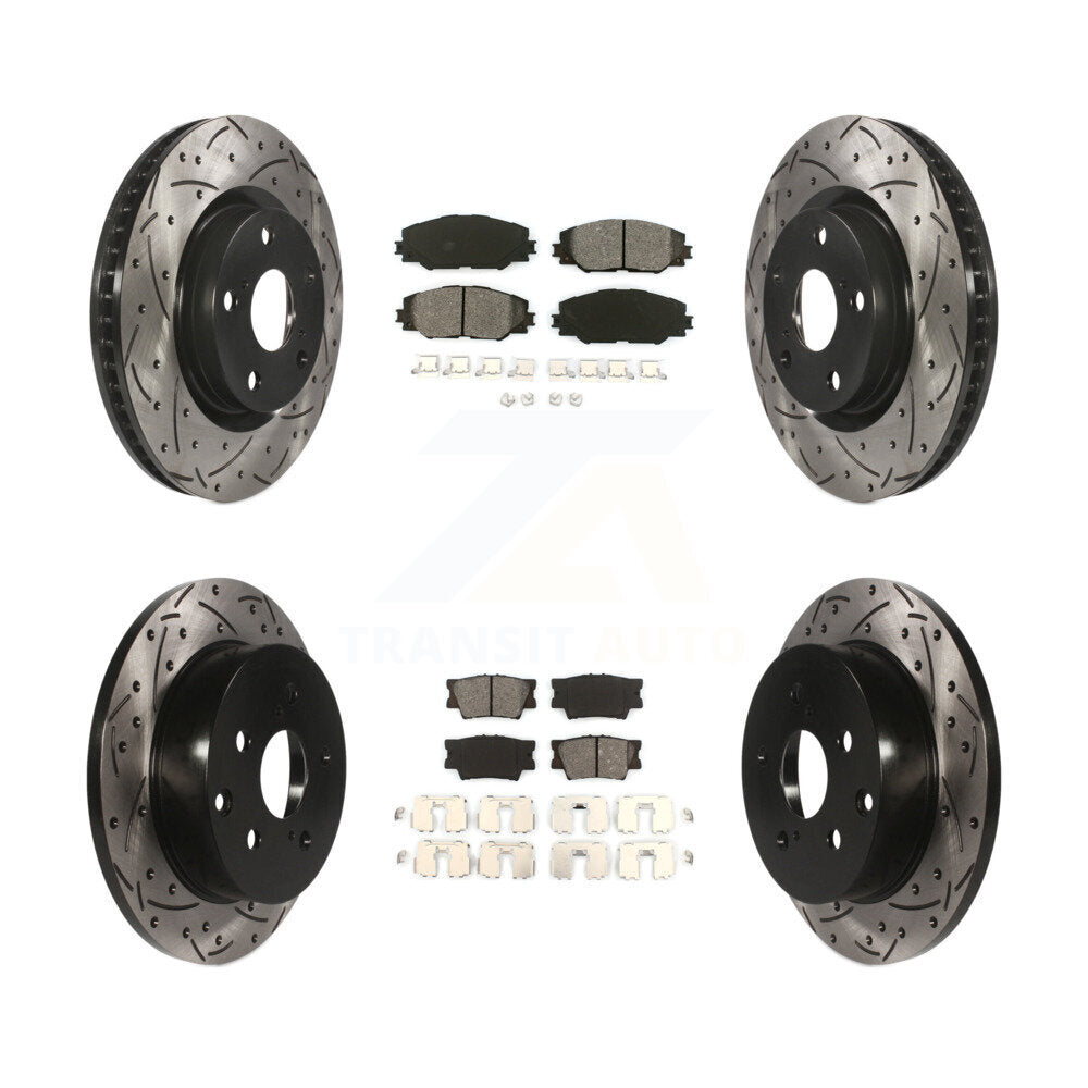 Transit Auto KDS-100283 Disc Brake Kit for 2006-2018 Toyota RAV4 - Front and Rear
