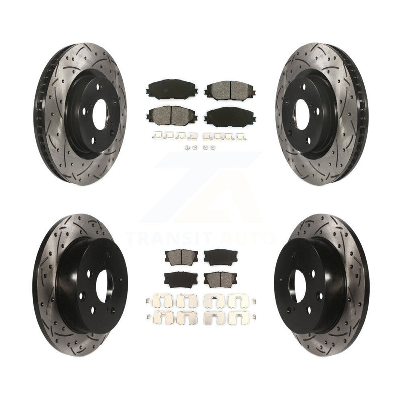 Transit Auto KDS-100283 Disc Brake Kit for 2006-2018 Toyota RAV4 - Front and Rear