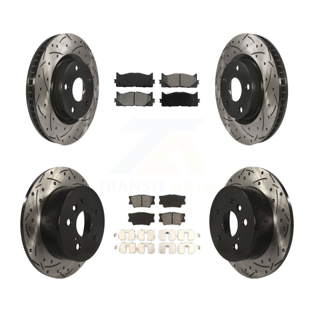 Transit Auto KDS-100284 Disc Brake Kit for 2007-2012 Toyota Avalon, Lexus ES350, Toyota Camry - Front and Rear