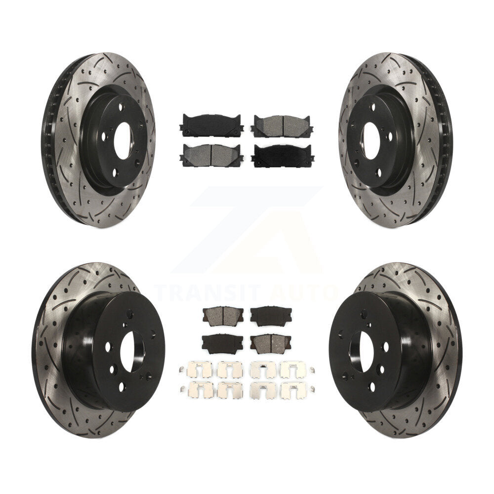Transit Auto KDS-100285 Disc Brake Kit for 2012-2018 Lexus ES300h, Lexus ES350 and More - Front and Rear