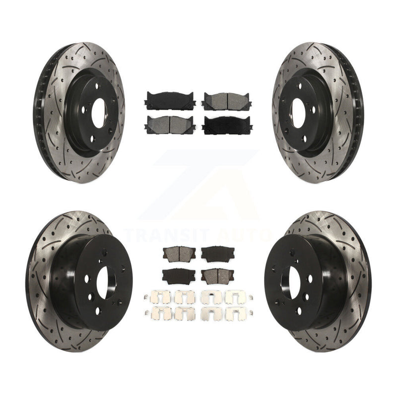 Transit Auto KDS-100285 Disc Brake Kit for 2012-2018 Lexus ES300h, Lexus ES350 and More - Front and Rear