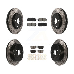 Transit Auto KDS-100286 Disc Brake Kit for 2006-2018 Toyota RAV4, Lexus HS250h - Front and Rear