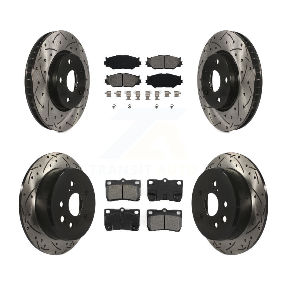 Transit Auto KDS-100287 Disc Brake Kit for 2006-2011 Lexus IS250 - Front and Rear