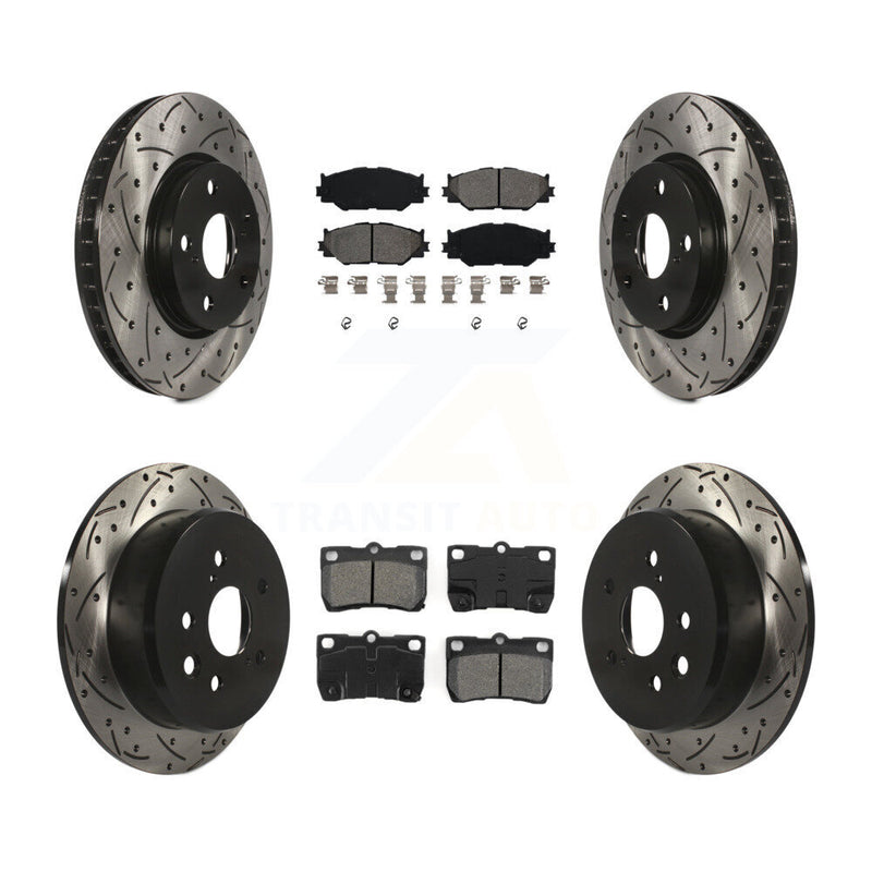 Transit Auto KDS-100287 Disc Brake Kit for 2006-2011 Lexus IS250 - Front and Rear