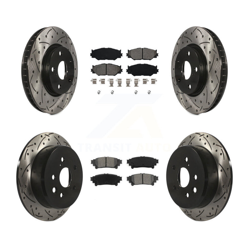 Transit Auto KDS-100288 Disc Brake Kit for 2014-2015 Lexus IS250 - Front and Rear