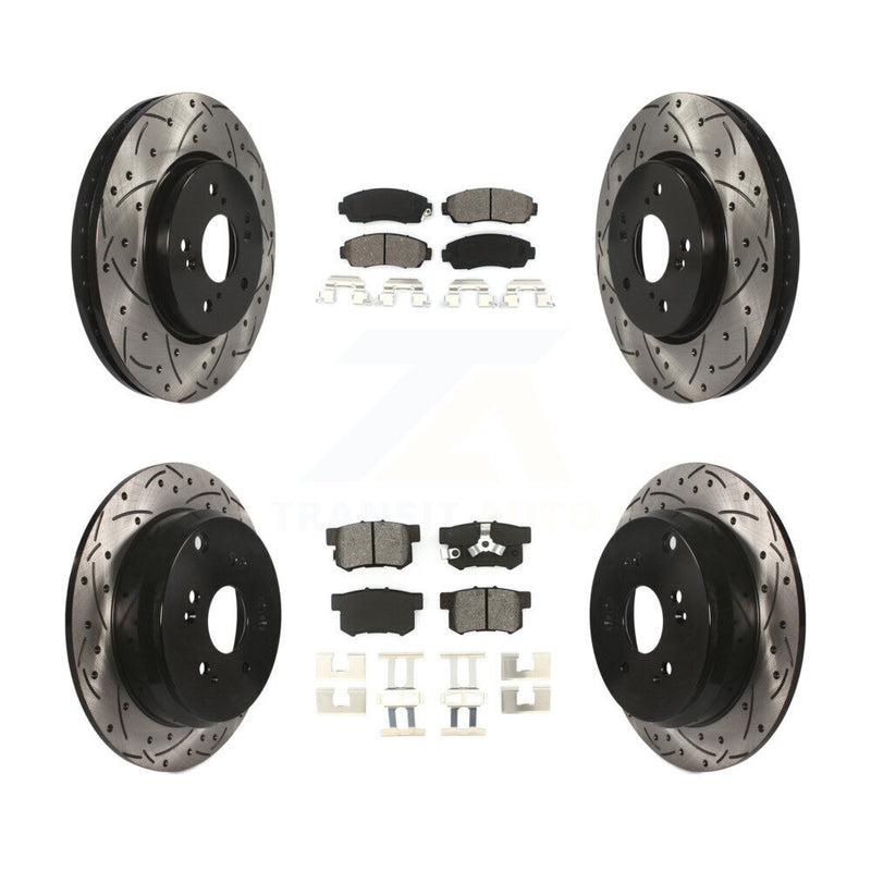 Transit Auto KDS-100289 Disc Brake Kit for 2007-2012 Acura RDX, Honda CR-V - Front and Rear
