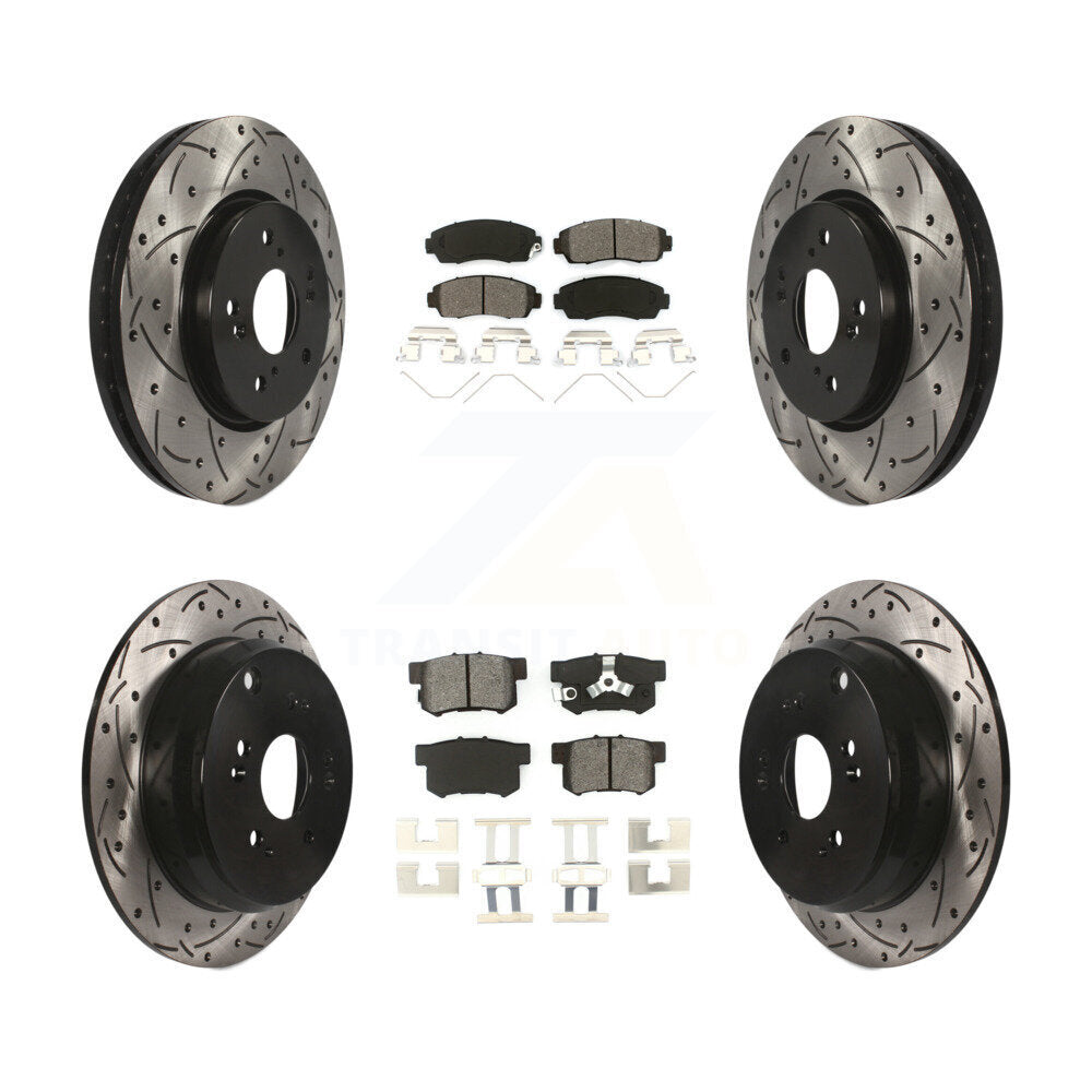 Transit Auto KDS-100291 Disc Brake Kit for 2012-2016 Honda CR-V - Front and Rear