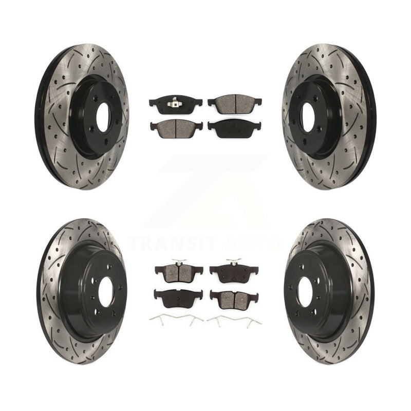 Transit Auto KDS-100296 Disc Brake Kit for 2017-2019 Lincoln MKC, Ford Escape - Front and Rear