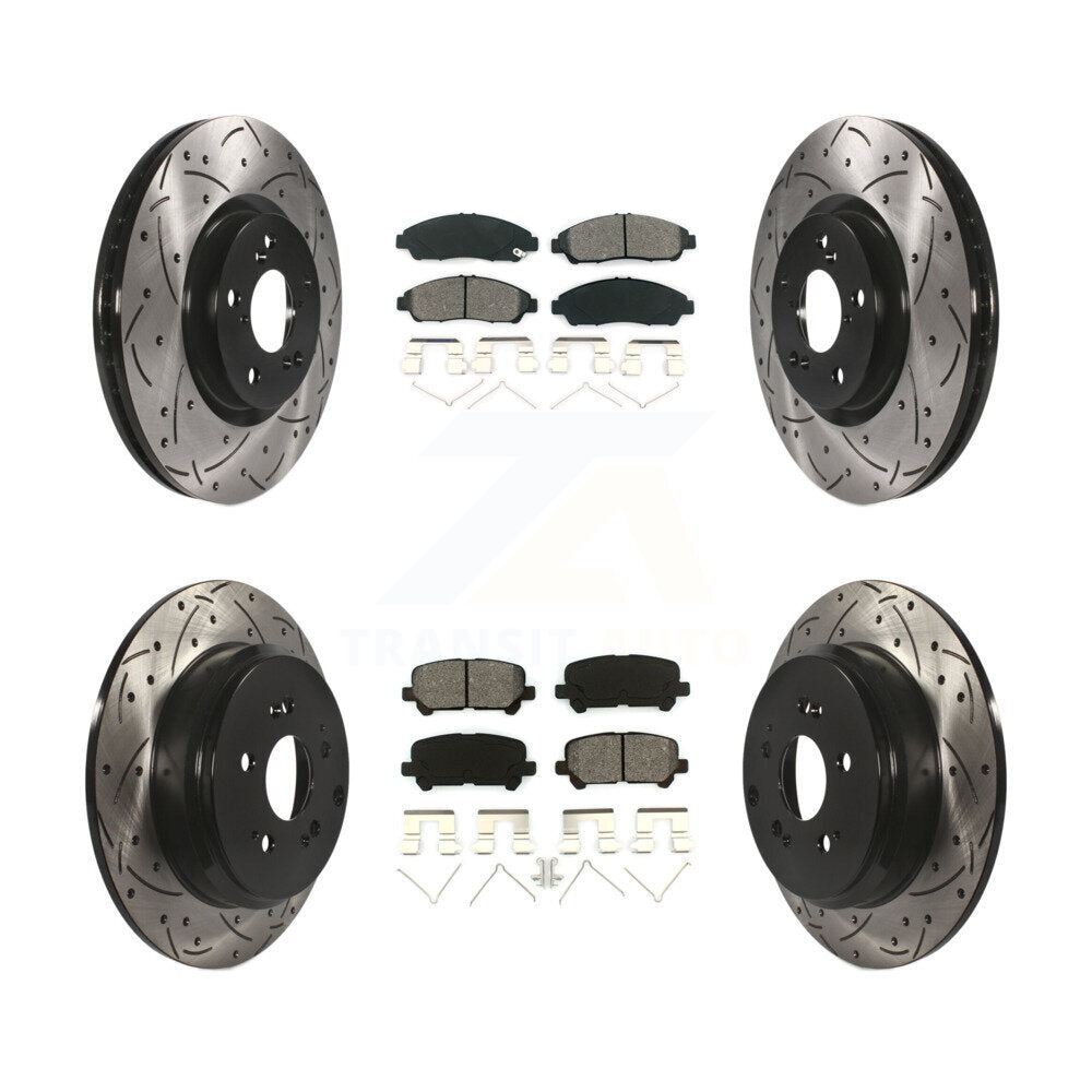 Transit Auto KDS-100297 Disc Brake Kit for 2007-2015 Acura ZDX, Honda Pilot, Acura MDX - Front and Rear