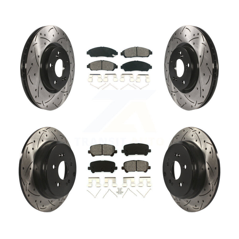 Transit Auto KDS-100297 Disc Brake Kit for 2007-2015 Acura ZDX, Honda Pilot, Acura MDX - Front and Rear