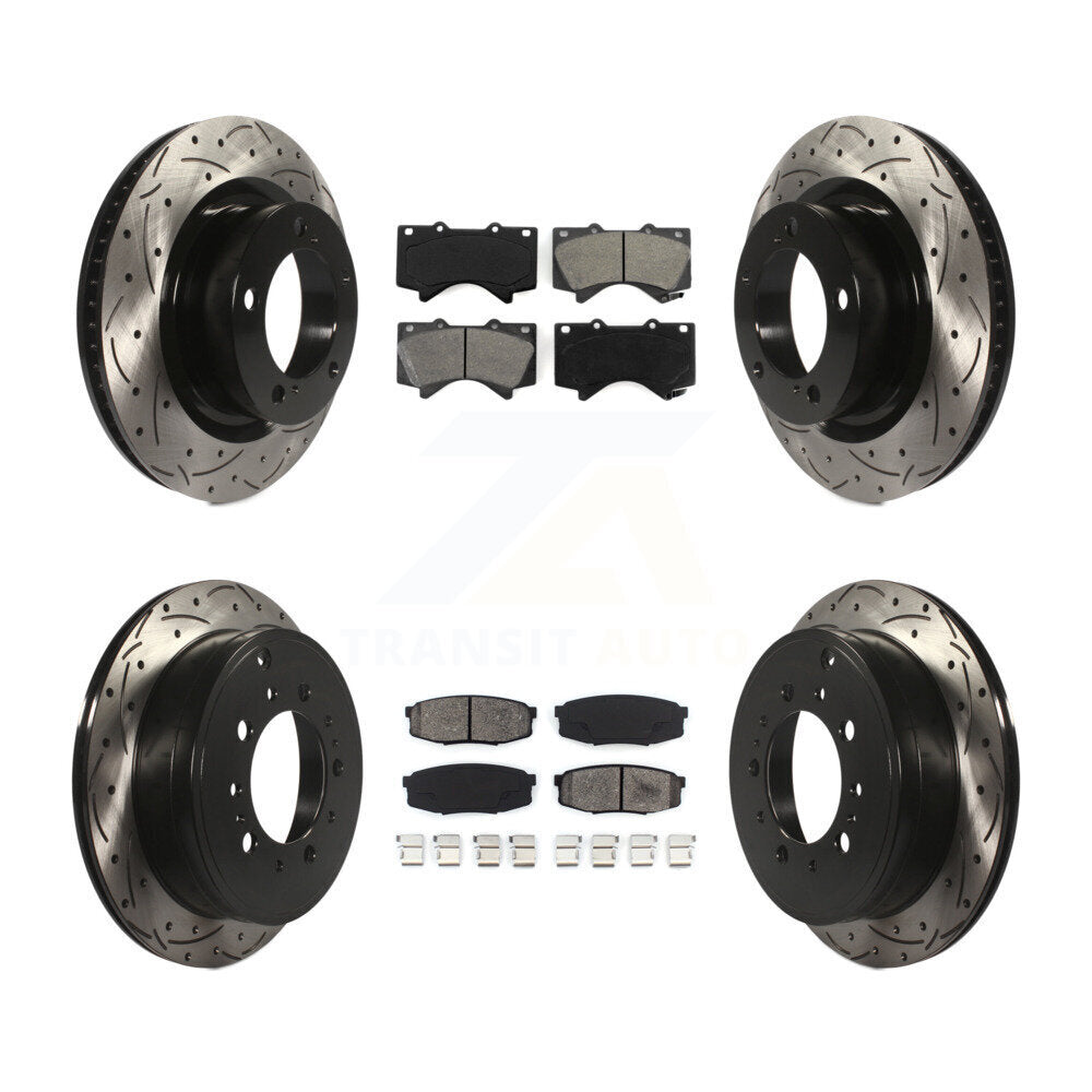 Transit Auto KDS-100299 Disc Brake Kit for 2007-2022 Toyota Land Cruiser, Lexus LX570 and More - Front and Rear