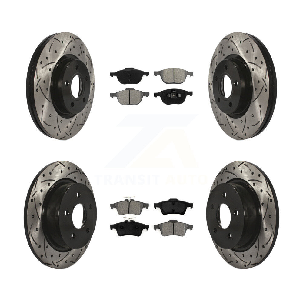 Transit Auto KDS-100303 Disc Brake Kit for 2013-2017 Ford C-Max, Ford Escape - Front and Rear