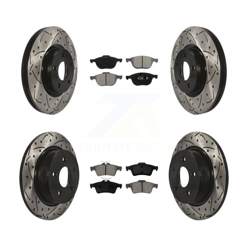 Transit Auto KDS-100303 Disc Brake Kit for 2013-2017 Ford C-Max, Ford Escape - Front and Rear