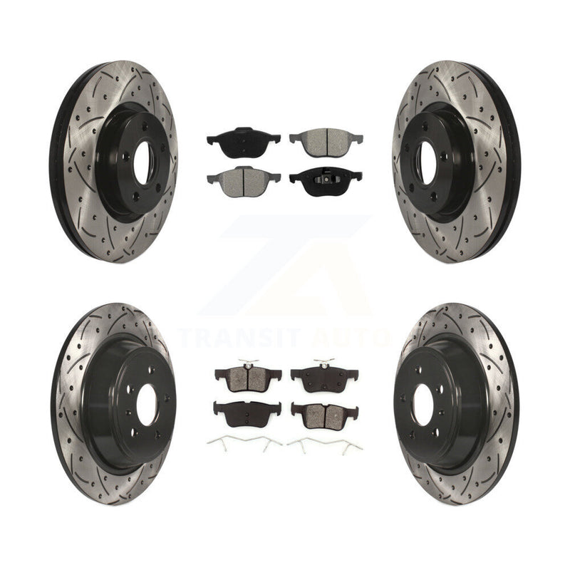 Transit Auto KDS-100304 Disc Brake Kit for 2017-2019 Ford Escape - Front and Rear