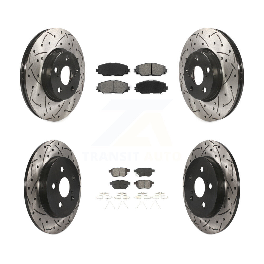 Transit Auto KDS-100309 Disc Brake Kit for 2009-2019 Toyota Corolla, Toyota Matrix, Pontiac Vibe - Front and Rear