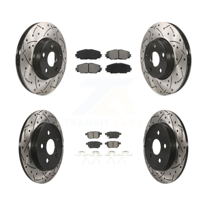 Transit Auto KDS-100309 Disc Brake Kit for 2009-2019 Toyota Corolla, Toyota Matrix, Pontiac Vibe - Front and Rear