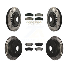 Transit Auto KDS-100310 Disc Brake Kit for 2010-2020 Toyota Highlander, Toyota Sienna and More - Front and Rear