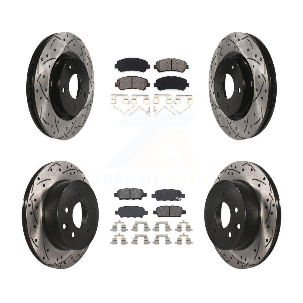 Transit Auto KDS-100311 Disc Brake Kit for 2008-2015 Nissan Rogue Select, Nissan Rogue - Front and Rear