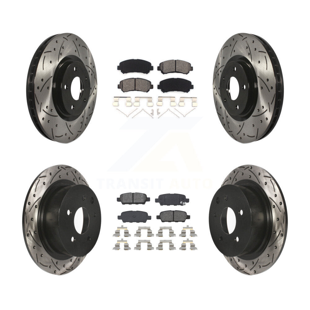 Transit Auto KDS-100313 Disc Brake Kit for 2007-2012 Nissan Sentra - Front and Rear