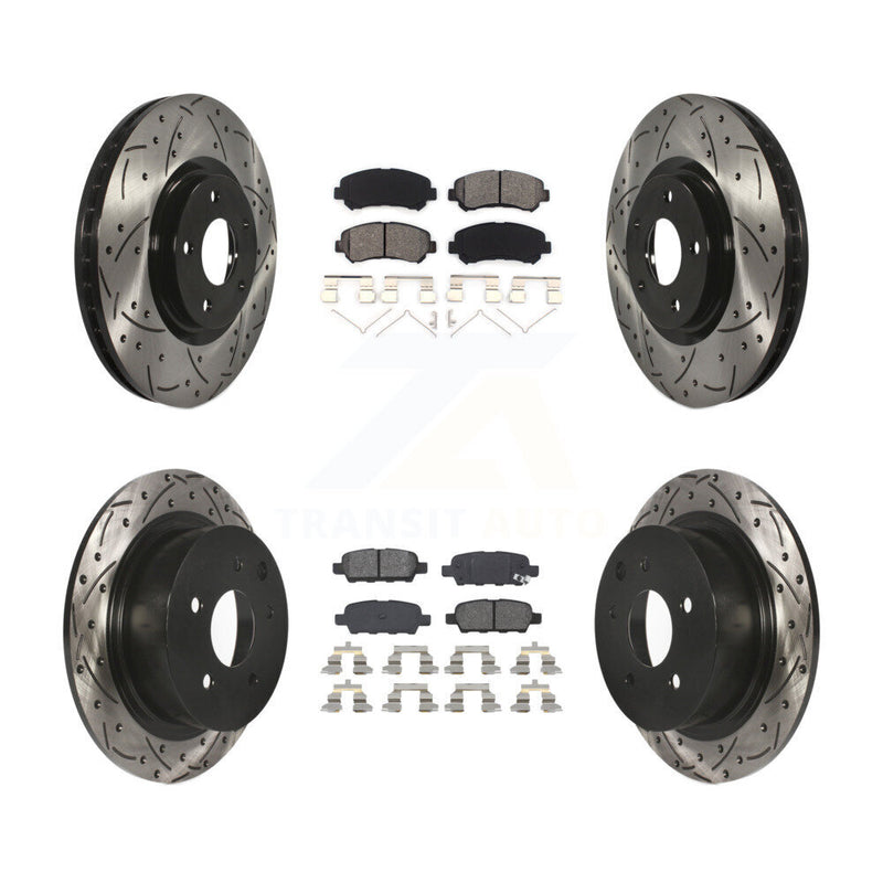 Transit Auto KDS-100313 Disc Brake Kit for 2007-2012 Nissan Sentra - Front and Rear
