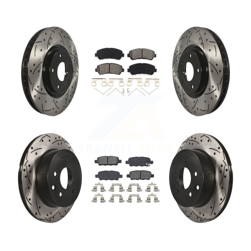 Transit Auto KDS-100314 Disc Brake Kit for 2014-2017 Nissan Juke - Front and Rear