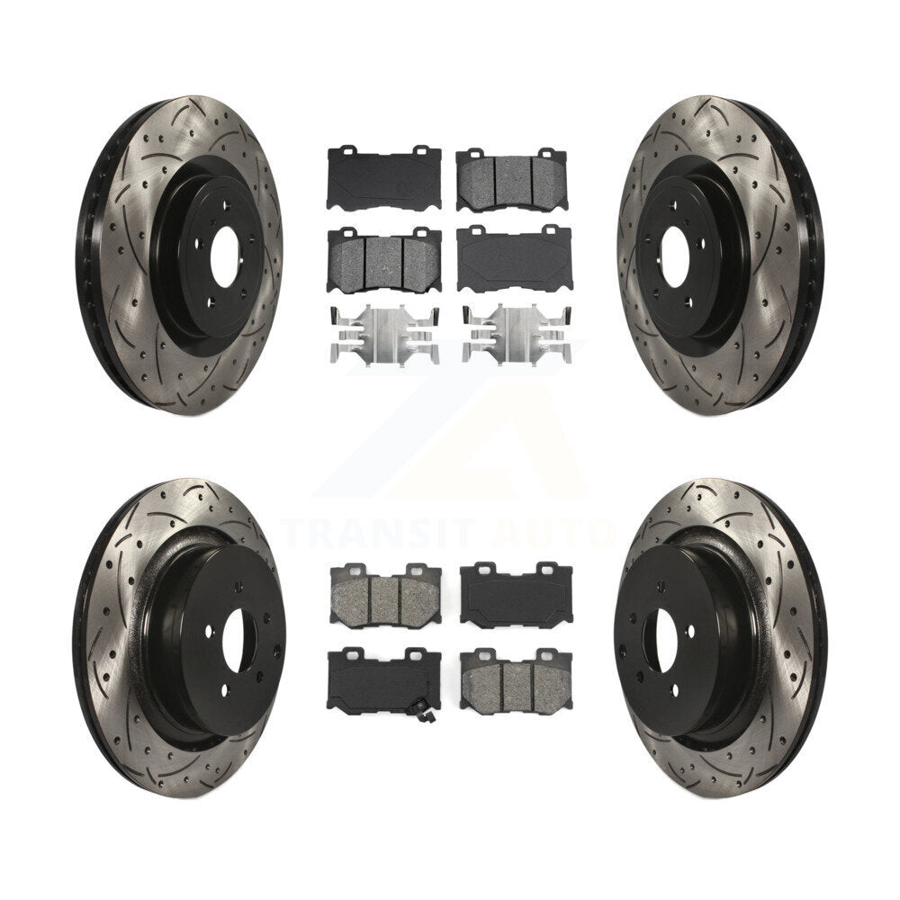 Transit Auto KDS-100318 Disc Brake Kit for 2009-2013 INFINITI FX50 - Front and Rear
