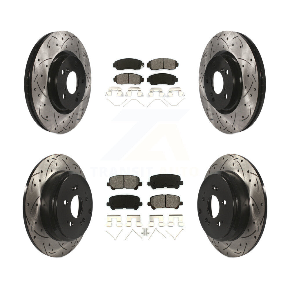 Transit Auto KDS-100324 Disc Brake Kit for 2011-2014 Honda Odyssey - Front and Rear