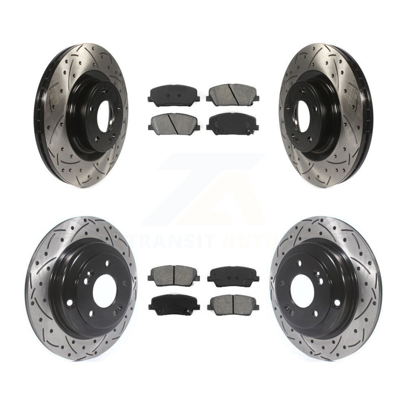 Transit Auto KDS-100326 Disc Brake Kit for 2010-2016 Hyundai Genesis Coupe - Front and Rear