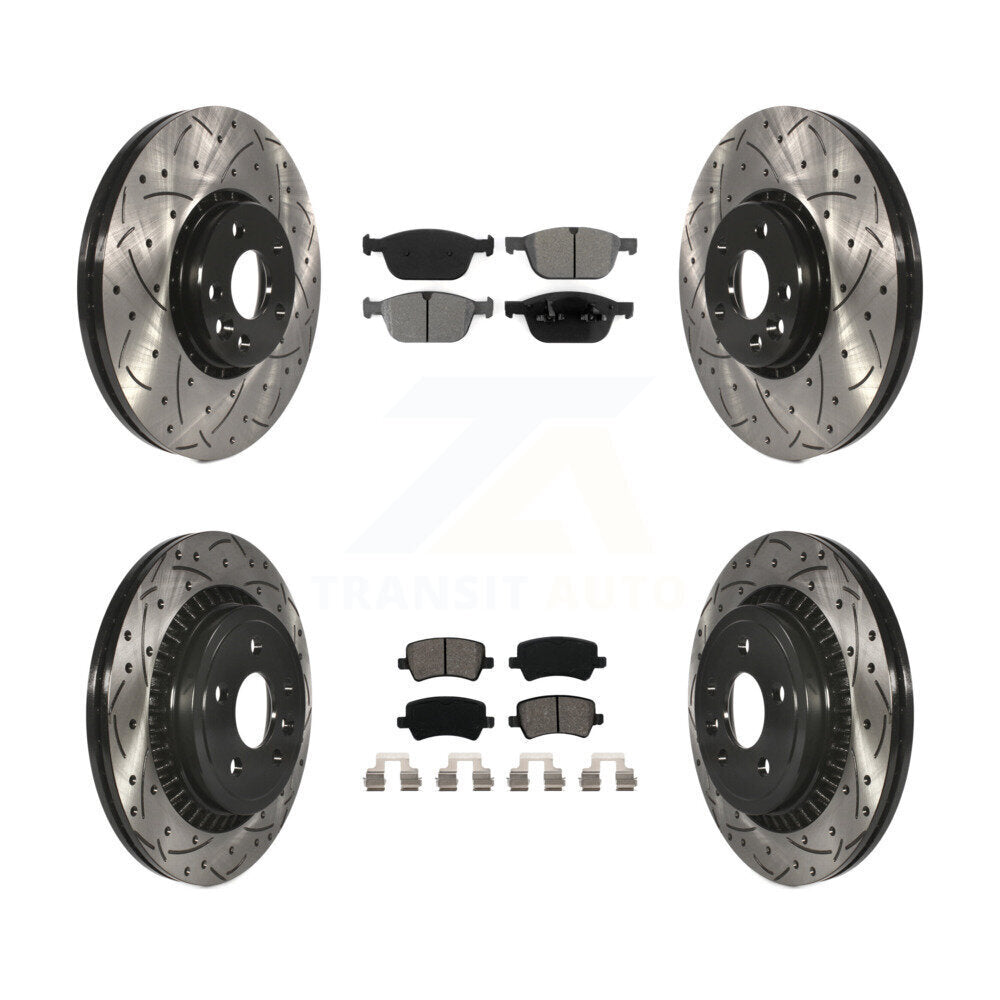 Transit Auto KDS-100327 Disc Brake Kit for 2010-2015 Volvo XC60 - Front and Rear